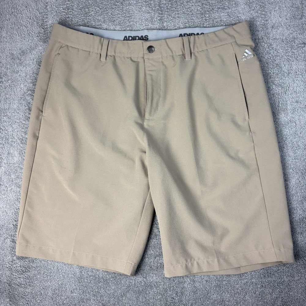 Adidas Men's Khaki Flat Front Golf Pants Sz 38